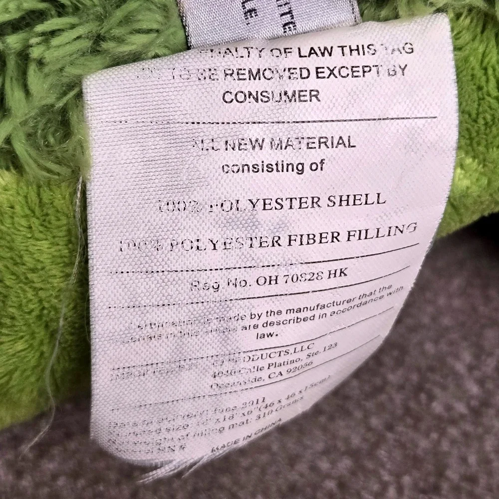 Pillow Pets Premium Friendly Frog Green Plush Folding Stuffed Animal 18